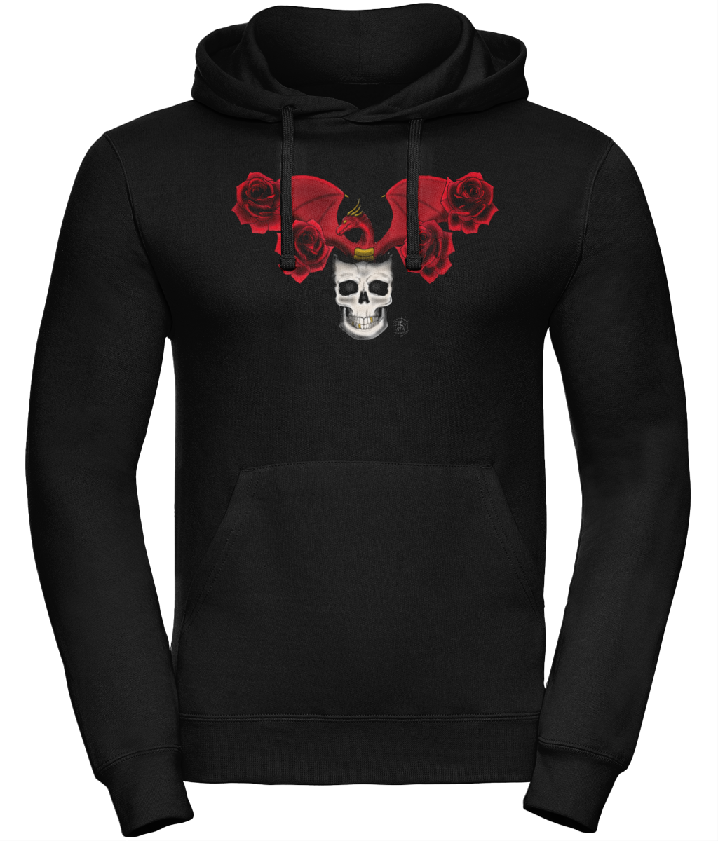 Uneek UC509 Hoodie Dragon and Roses