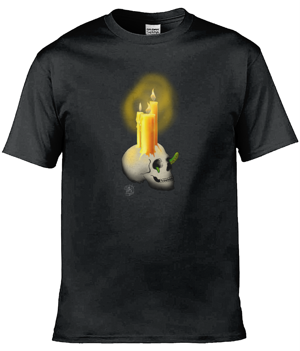 Gildan GD001 Softstyle Adult Ringspun T-Shirt Halloween Candles