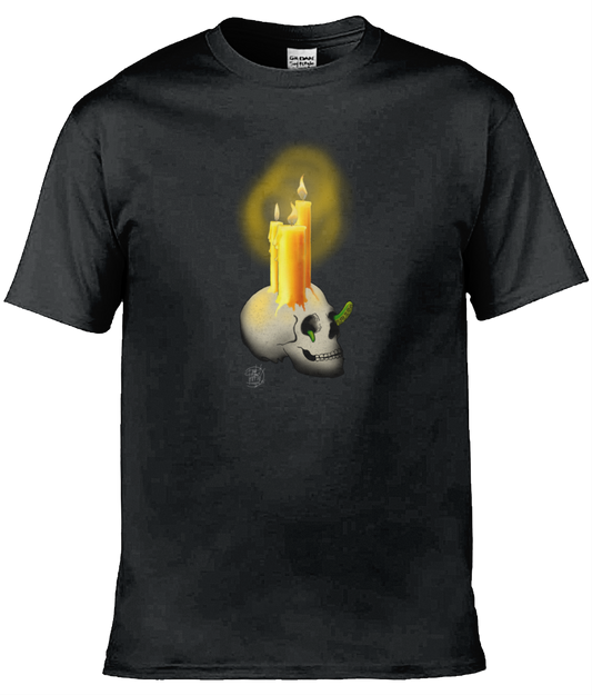 Gildan GD001 Softstyle Adult Ringspun T-Shirt Halloween Candles