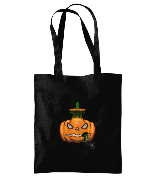 Westford Mill WM261 Organic Premium Cotton Tote Halloween Pumpkin 2