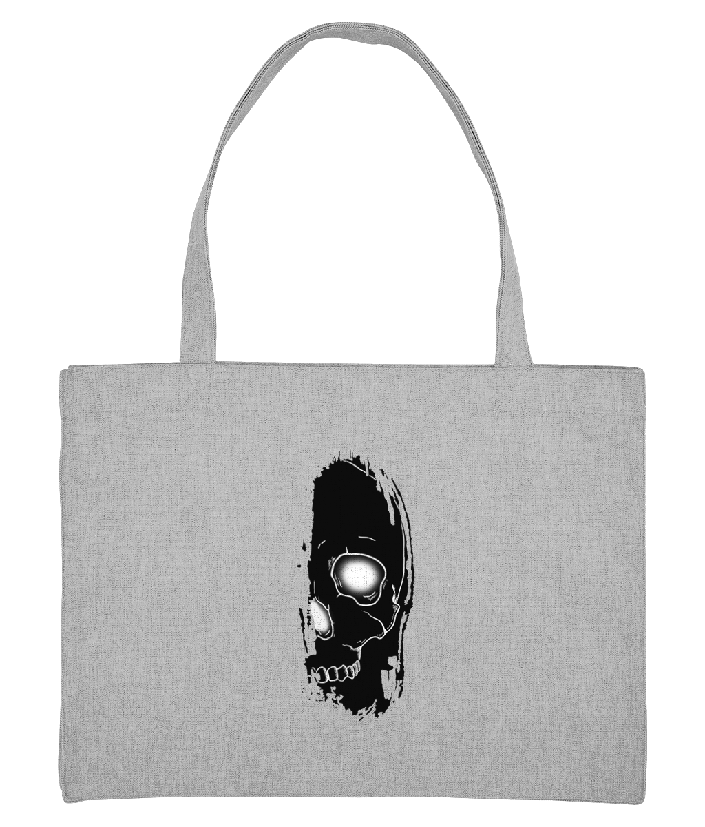 Stanley/Stella SX062 Woven Shopping Bag Brush Skull Black Logo