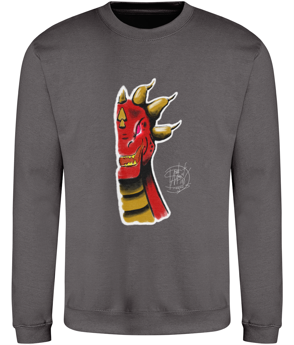 AWDis JH030 Sweatshirt Royal Roarsome Red