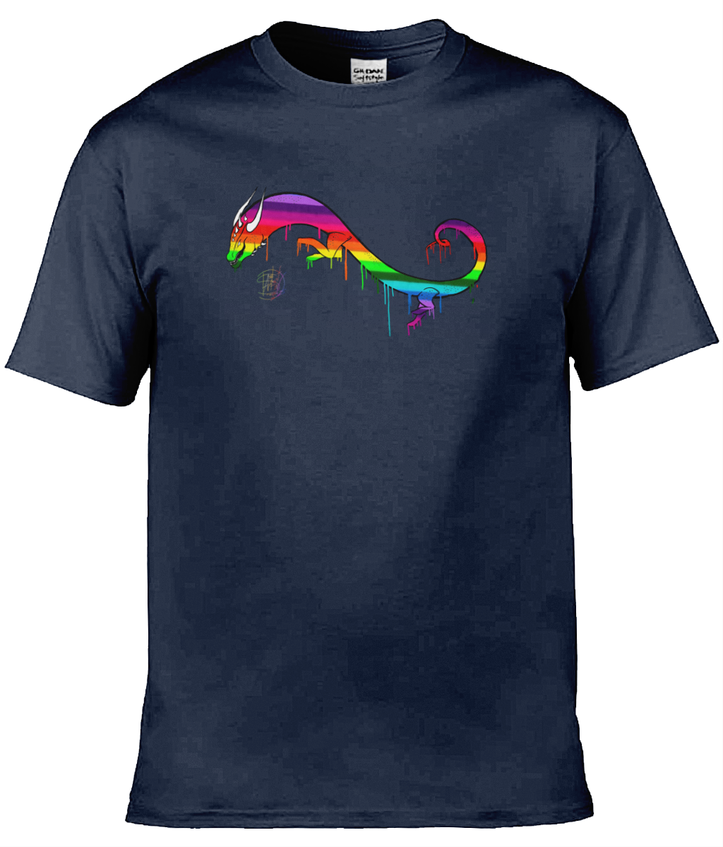 Gildan GD001 Softstyle Adult Ringspun T-Shirt Pride Dragon