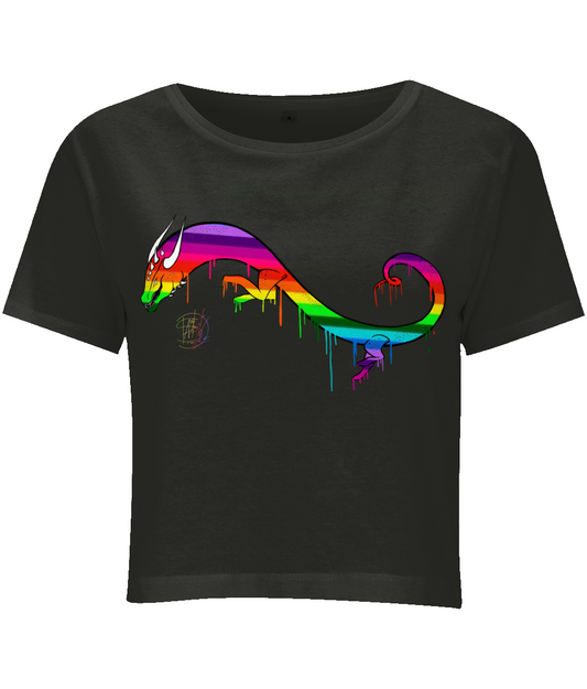 BYB BY042 Ladies Cropped Tee Pride Dragon