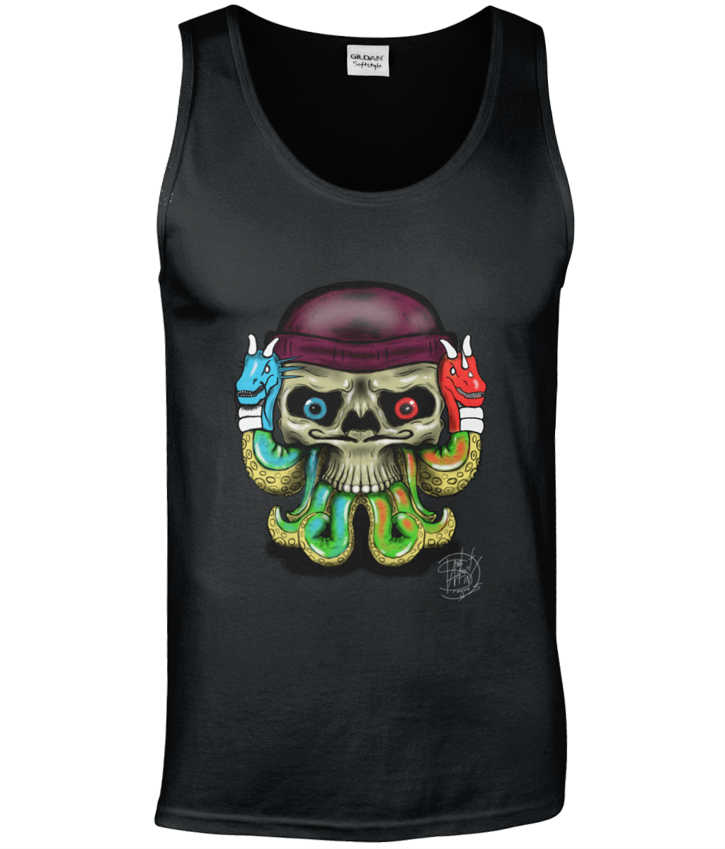 Gildan GD012 Softstyle Adult Tank Top Octo Puppet