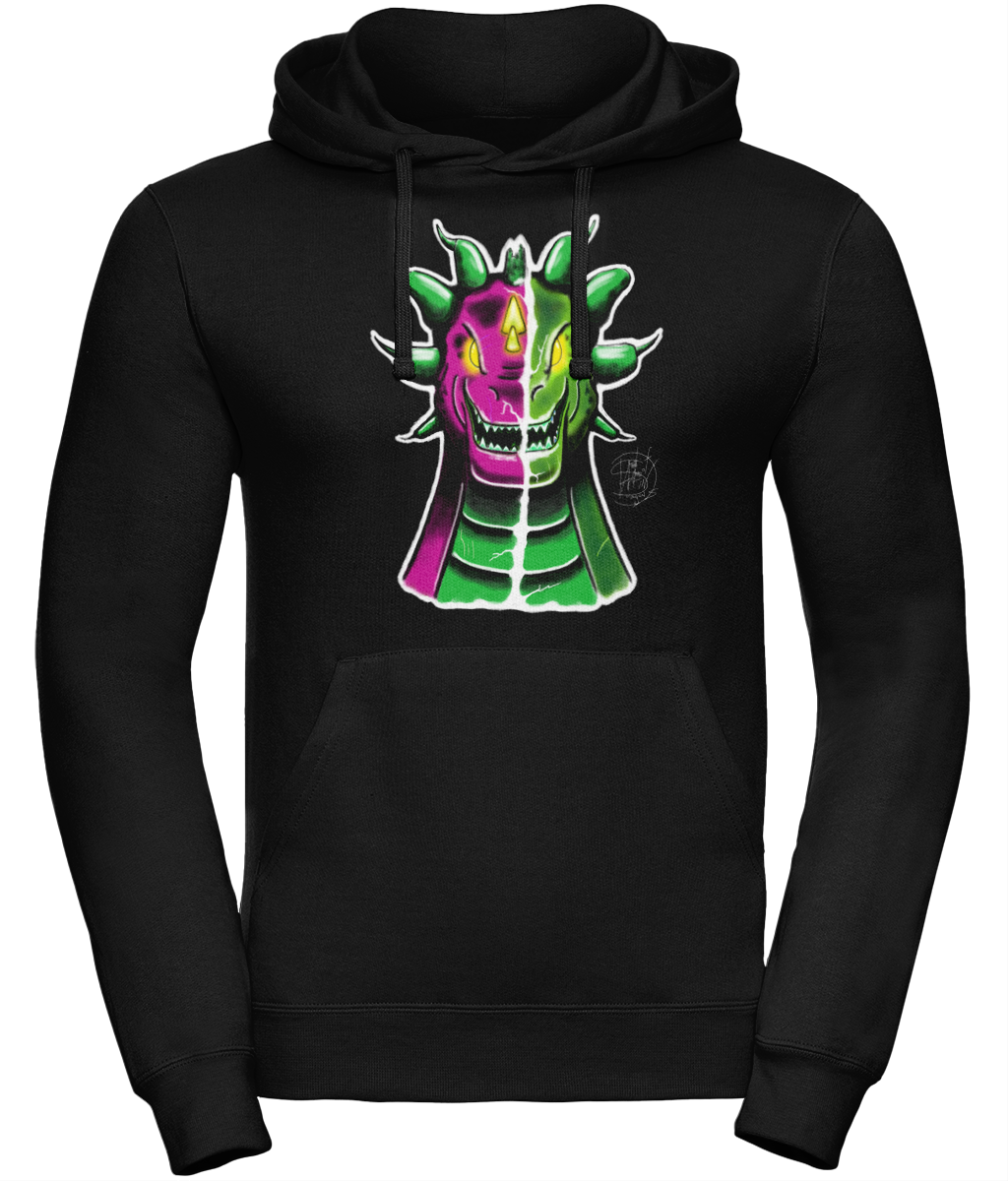 Uneek UC509 Hoodie Split Rex Pink Green