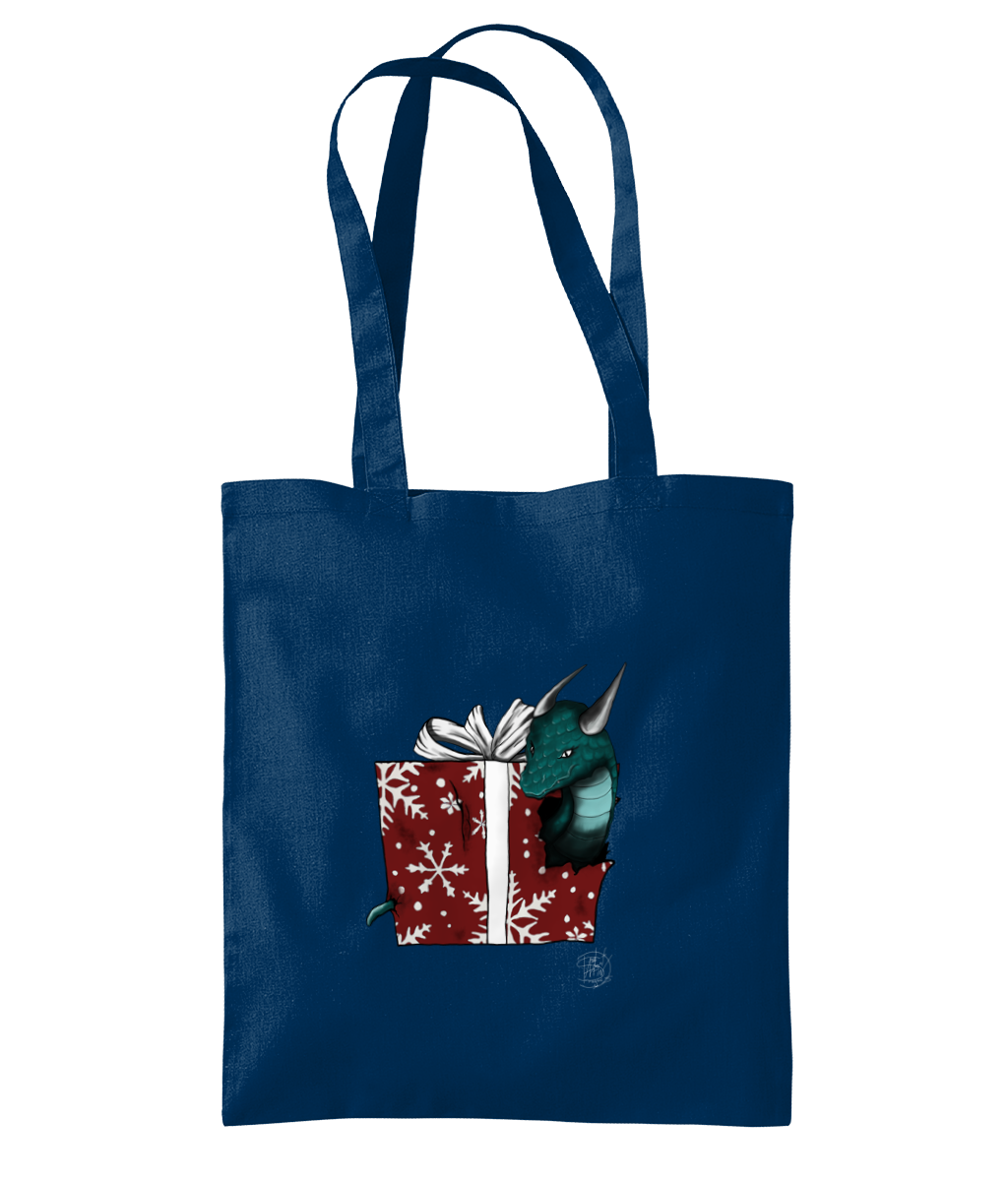 Westford Mill WM261 Organic Premium Cotton Tote present dragon