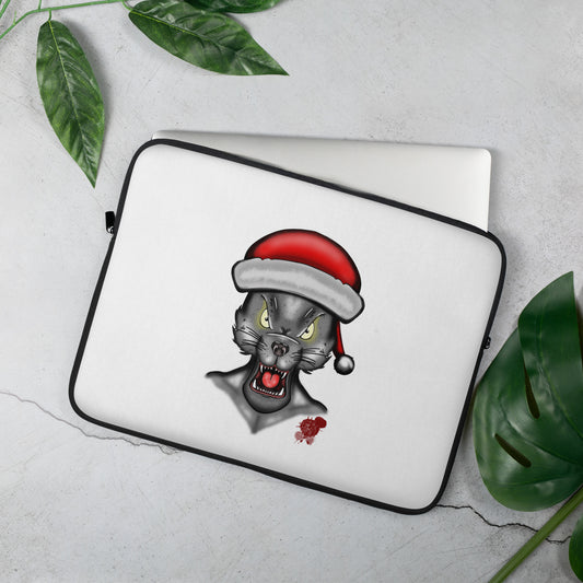 Laptop Sleeve Christmas Wolf