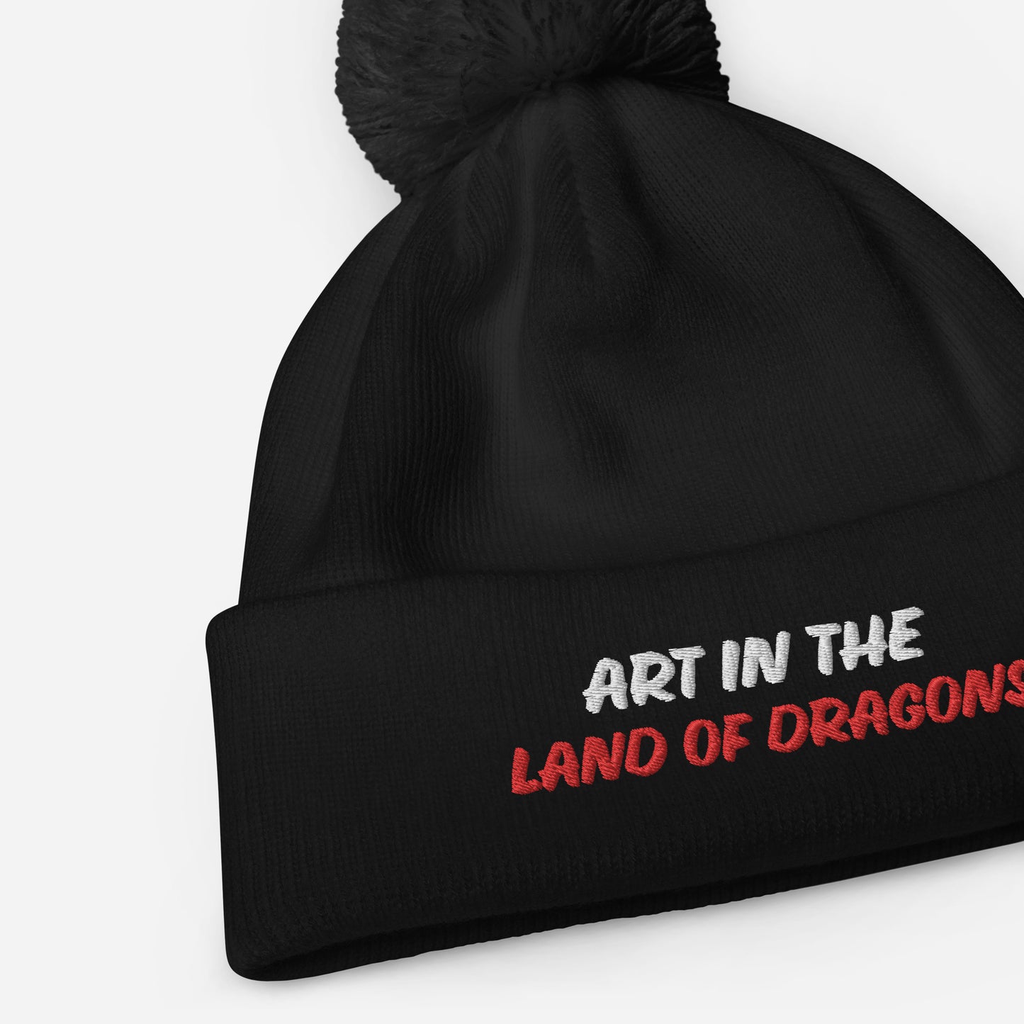 Pom pom beanie ART IN THE LAND OF DRAGONS