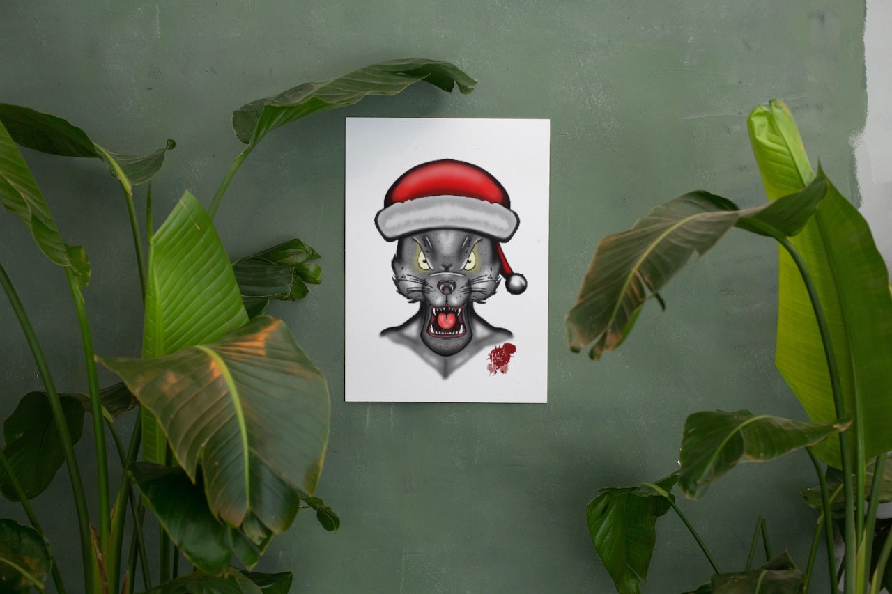 Digital Download Christmas Wolf