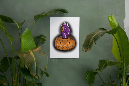 Digital Download Halloween Pumpkin Peekaboo