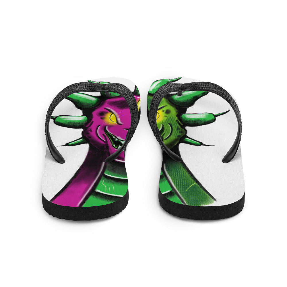 Flip-Flops Split Rex Pink Green