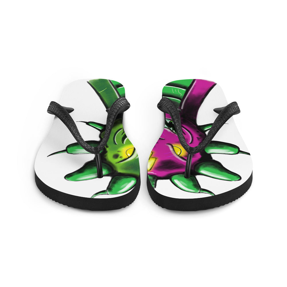 Flip-Flops Split Rex Pink Green