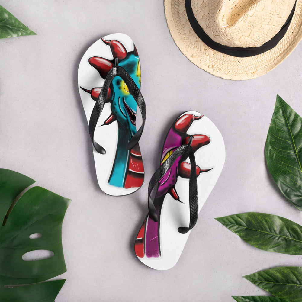 Flip-Flops Split Rex Blue Pink