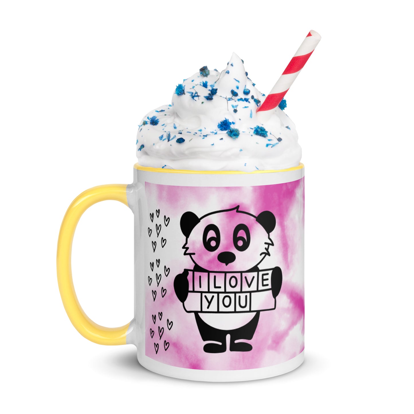 Mug with Color Inside Panda Love