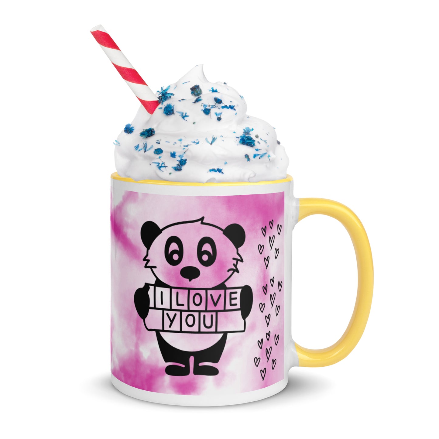 Mug with Color Inside Panda Love